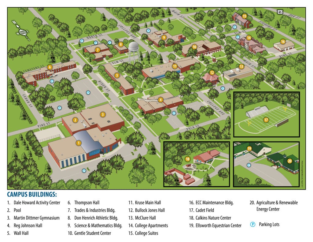 Maps and Directions | Ellsworth Community College