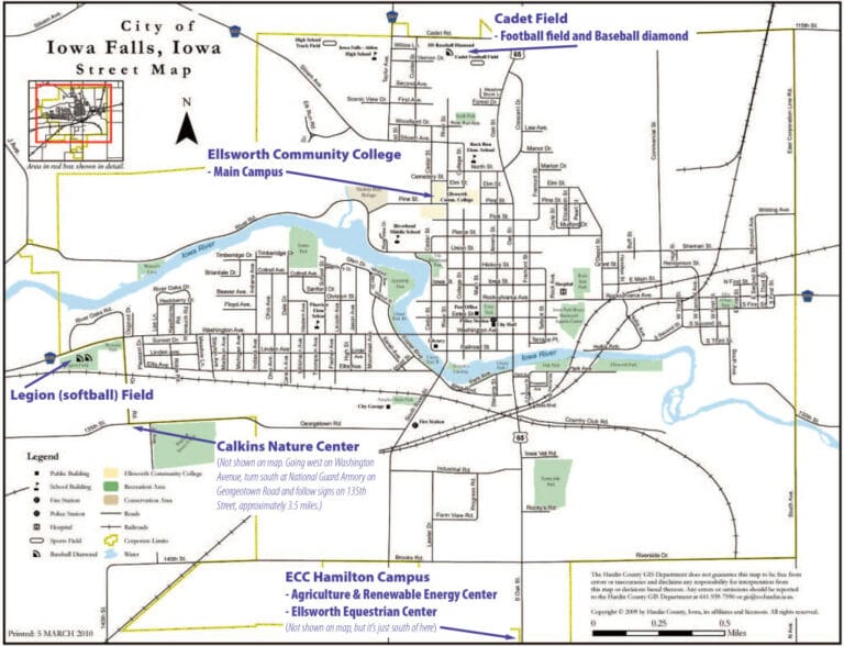 Maps and Directions Ellsworth Community College