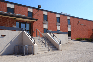 Ellsworth-Thompson-Dorm-Front-Door